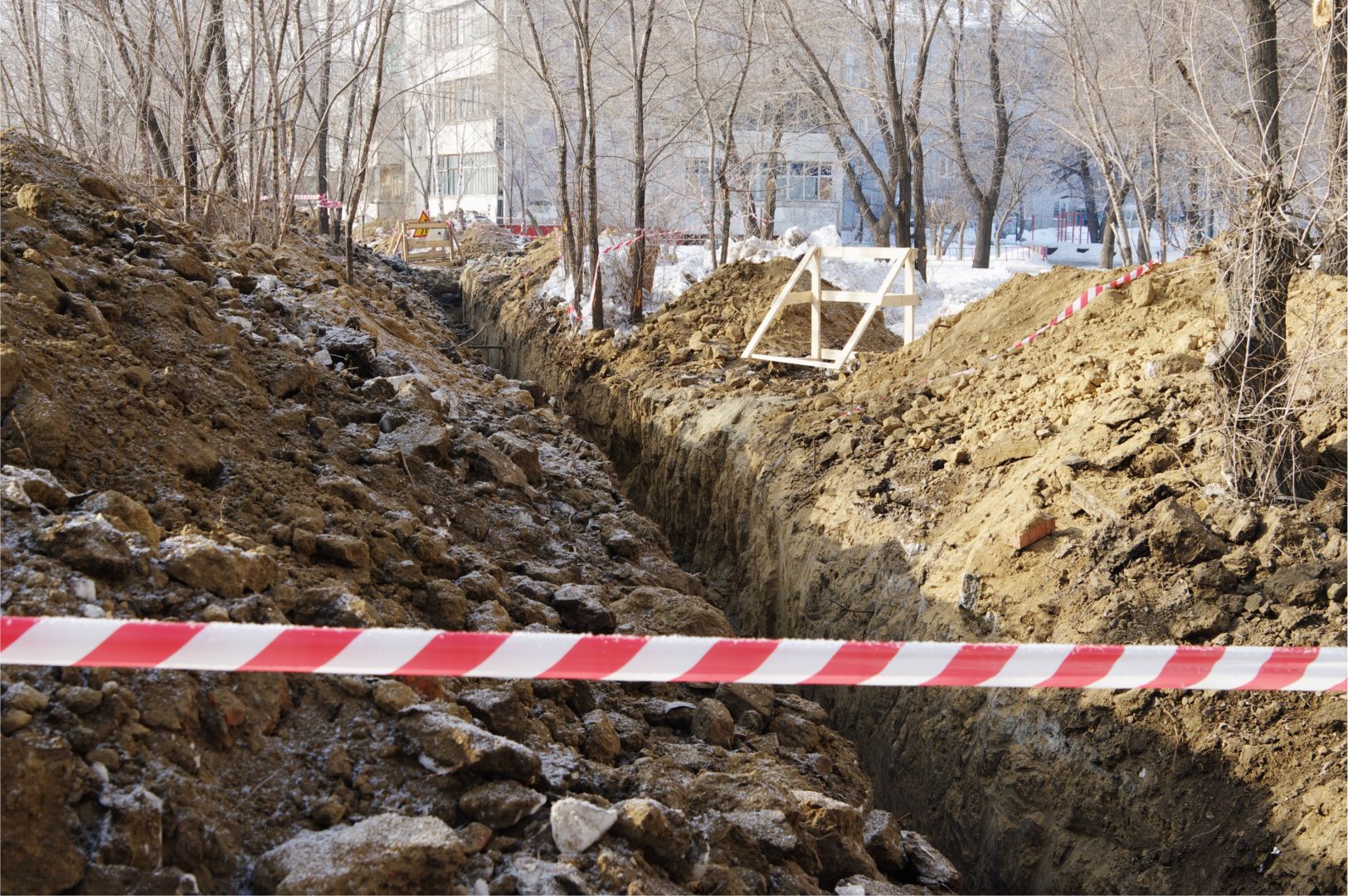 Výkop rýhy pro napojení na veřejnou kanalizaci, 20 x 1 x 0,3 m, Milotice u Kyjova
